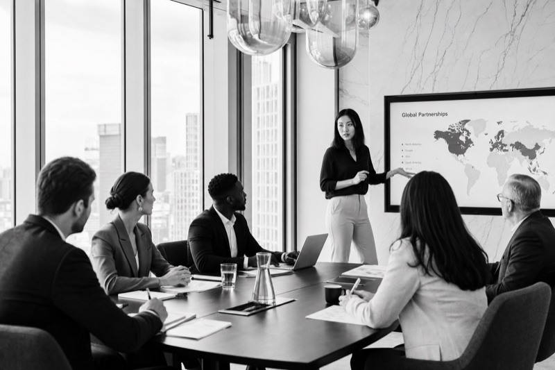 Trillion Quest team in a strategy meeting — execution beats vision.