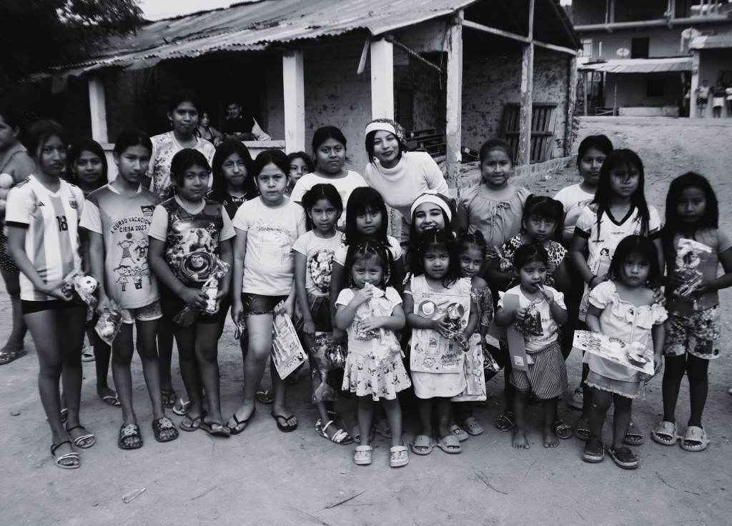 Children in a community we support.